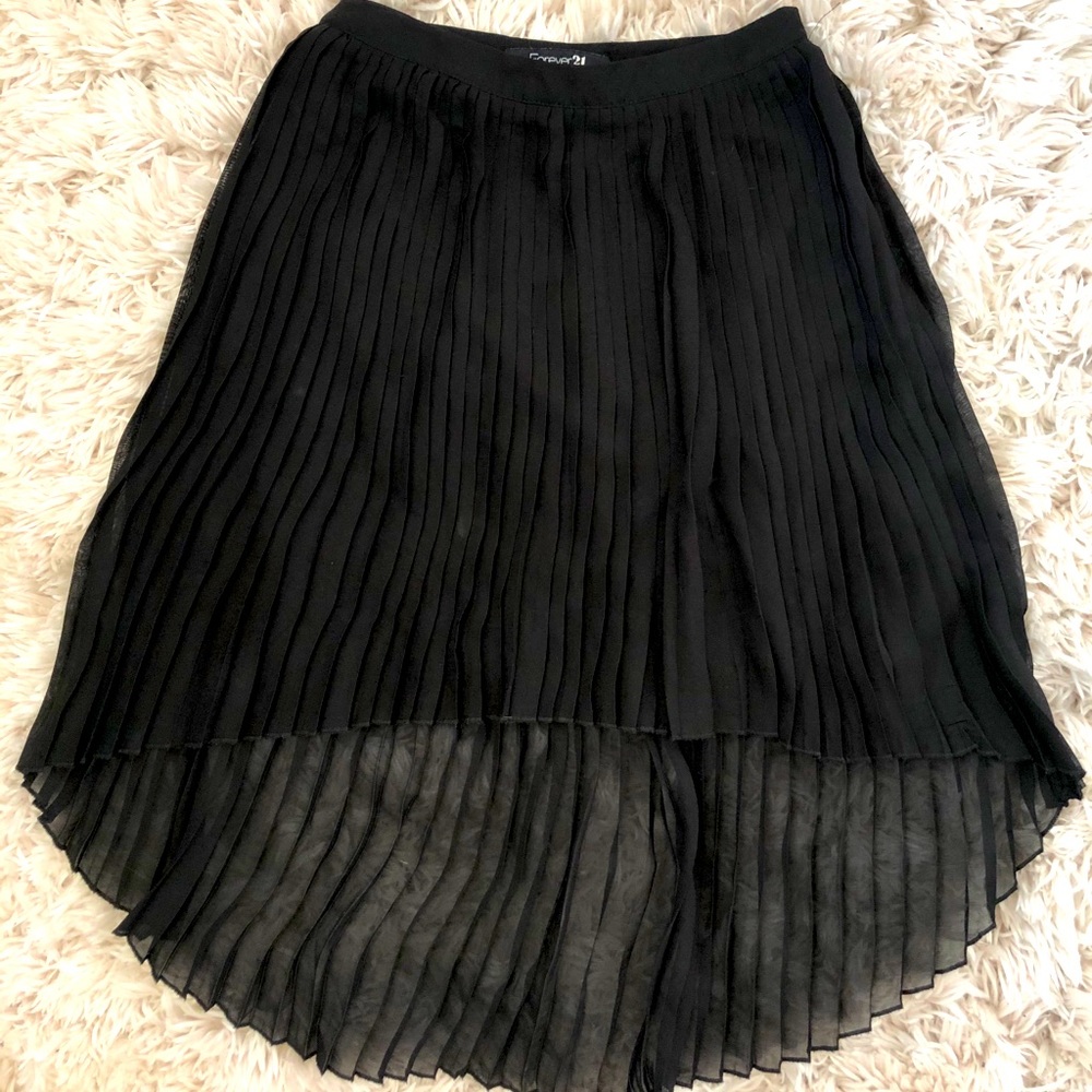 High waisted waterfall skirt